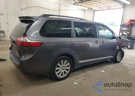 2017 Toyota Sienna Xle z USA, uszkodzony, nr VIN 5TDDZ3DC6HS162916